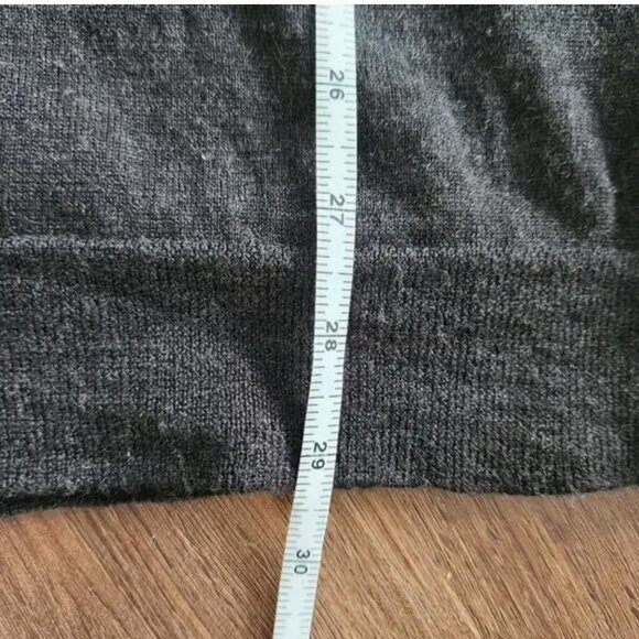 Zadig & Voltaire Merino Wool Sweater dress w Silk XS Grey Black - Picture 5 of 7